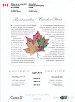 Canada patent of invention